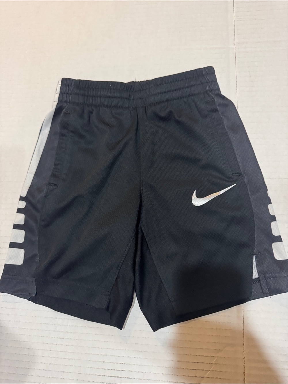 Nike Black Shorts with Silver Reflective Swoosh